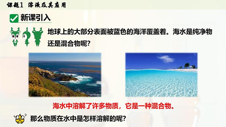 人教版2025春九年级化学下册第九单元 溶液 9.1 溶液及其应用 课件第4页