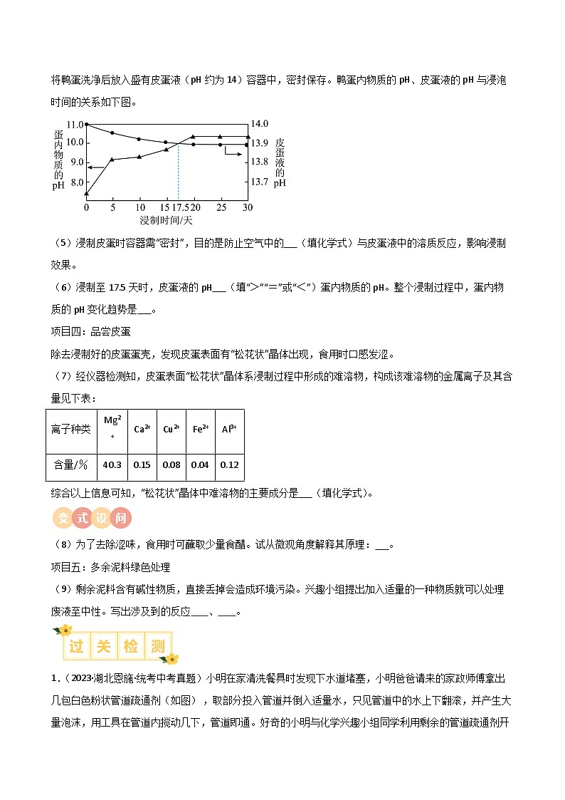中考化学实验探究一题多设问专题14有关生产生活问题的探究练习(原卷版+解析)第2页