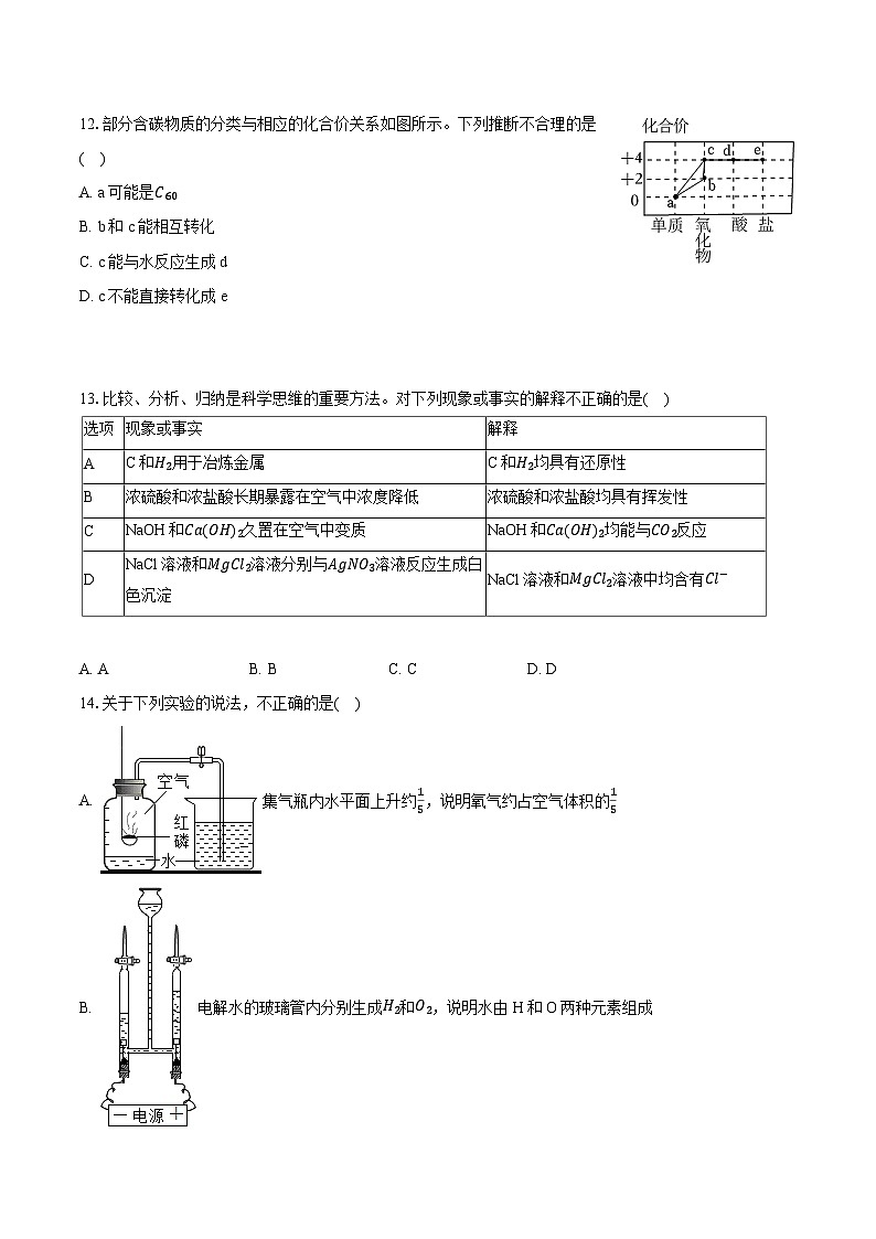 2024年广东省广州市中考化学试卷（含详细答案解析）第3页