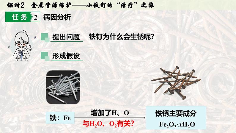 人教版2025春九年级化学下册第八单元 金属和金属材料 8.3.2  金属资源保护 课件第6页