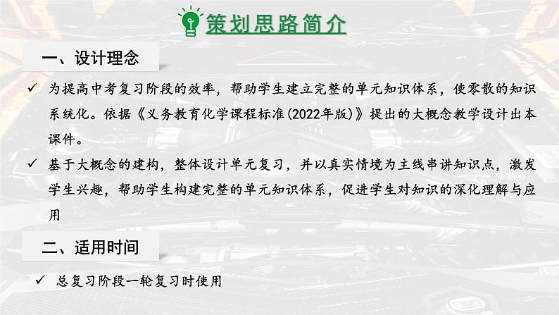 2025年中考化学一轮复习备考大单元复习 课件06： 能源的合理利用与开发主题情境-“化”说内燃机、“探”能源变化第2页