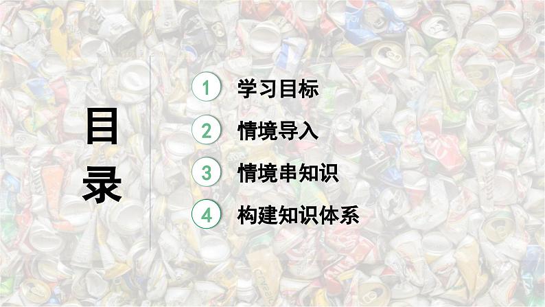 2025年中考化学一轮复习备考大单元复习 课件07： 金属和金属材料 主题情境-易拉罐之“来有影去有踪”第5页