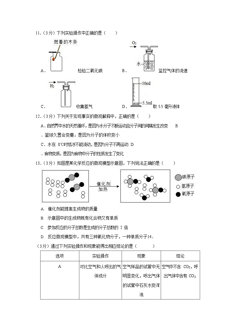 2021-2022学年广东省广州市白云区九年级（上）期末化学试卷（含答案）第3页