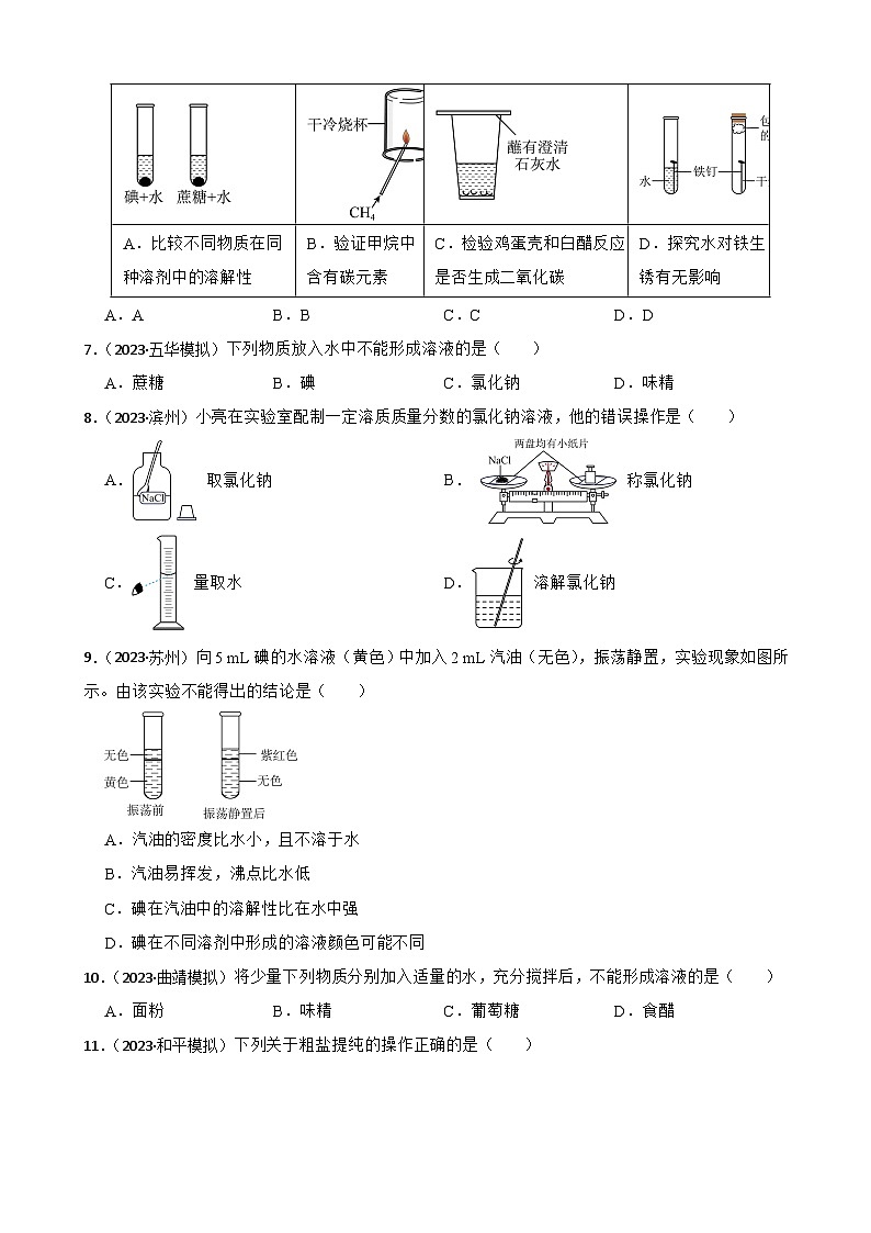 实验基本技能——物质的溶解(学生版)第2页