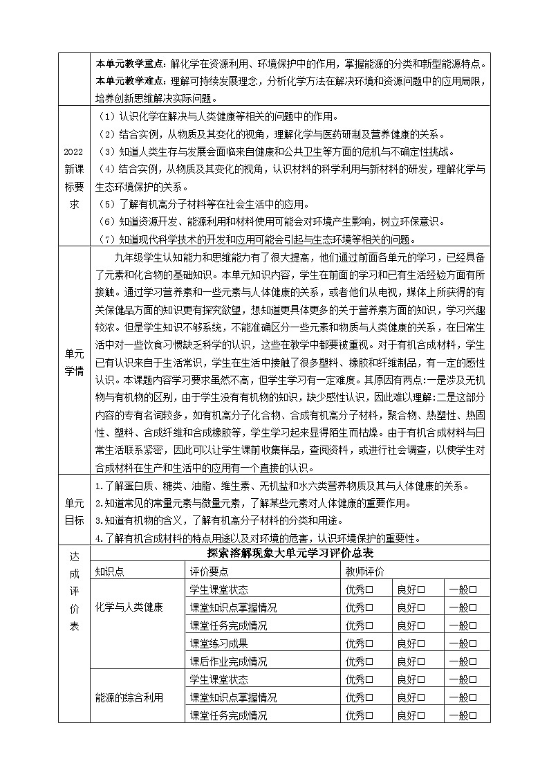【大单元教学设计】9.4 环境污染的防治 教学设计第2页