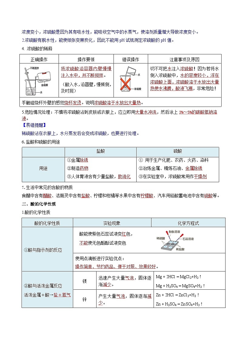 10.2 常见的酸和碱（第1课时）-知识点梳理+练习（含答案解析）第3页