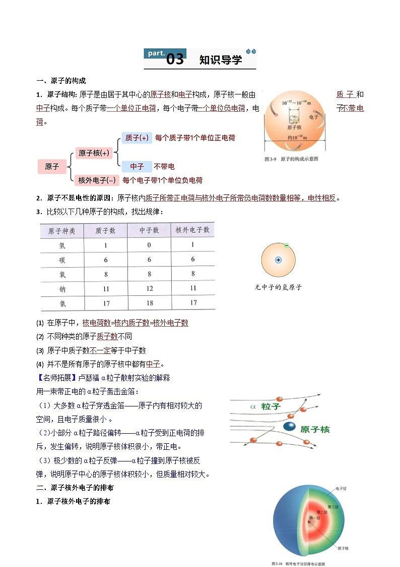 3.2.1 原子结构（上）（学案）第2页