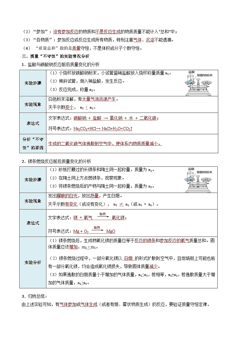 5.1 质量守恒定律（学案）第3页