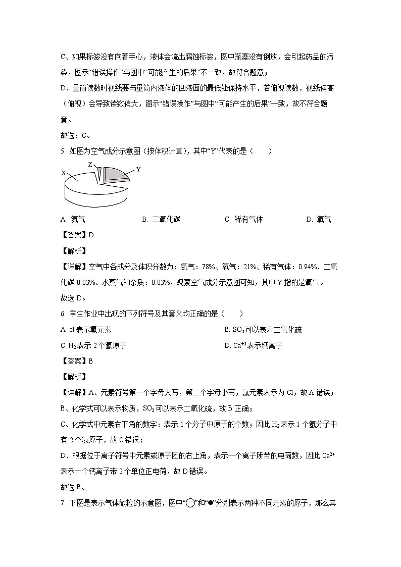 湖北省孝感市部分校2024-2025学年九年级（上）10月月考化学试卷（解析版）第3页