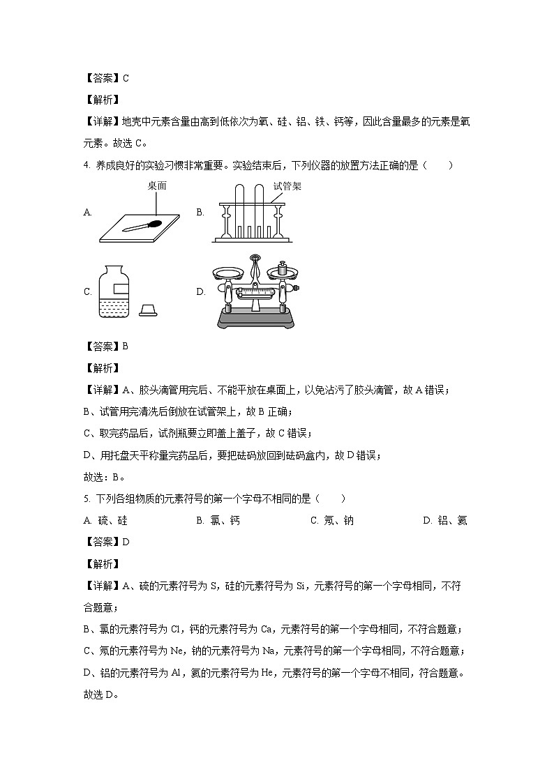 河南省南阳市镇平县2024-2025学年九年级（上）10月月考化学试卷（解析版）第2页