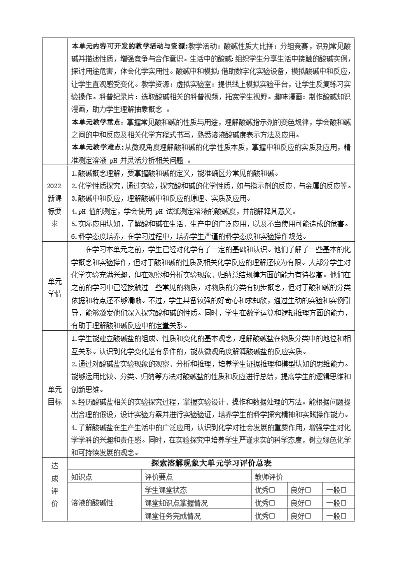7.3溶液的酸碱性 教学设计第2页