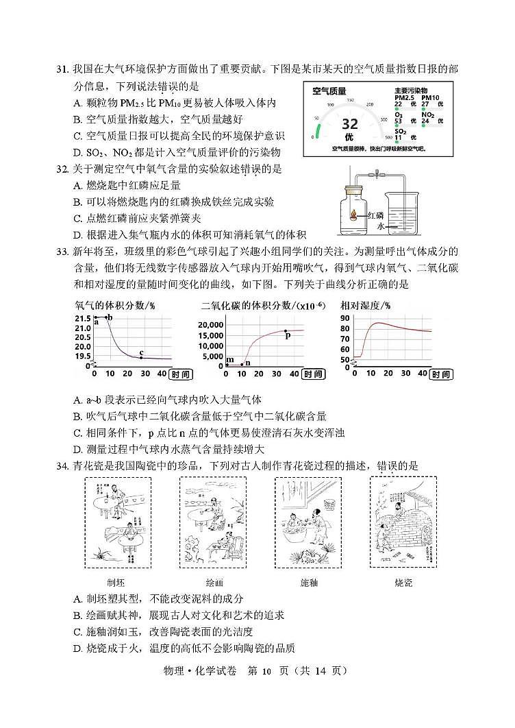 黑龙江省2024-2025学年八年级上学期期末考试化学试卷第2页