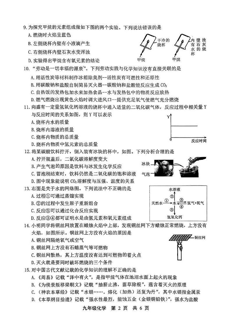 河北省唐山市路北区2024-2025年九年级上学期期末化学试卷第2页