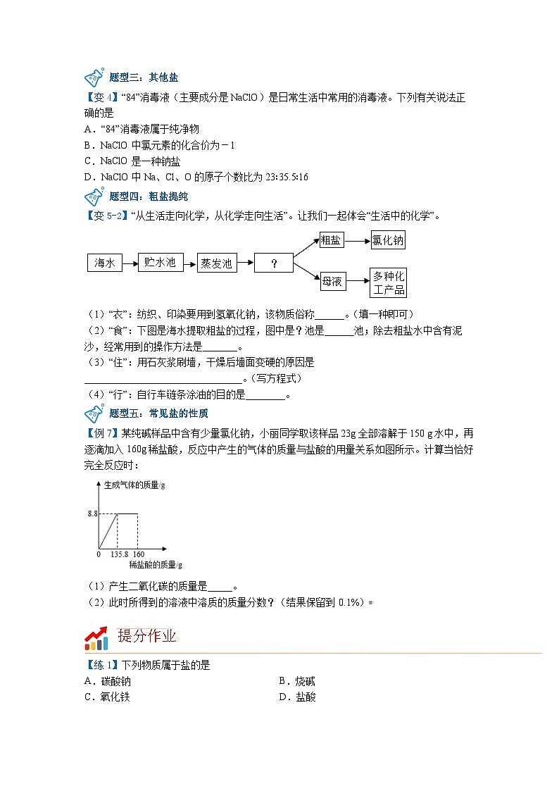 第11讲 生活中常见的盐【寒假自学课】2025年九年级化学（人教版）学案第3页