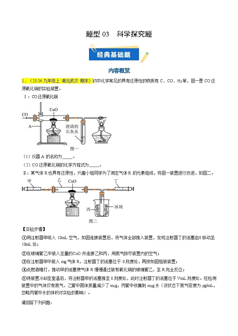 题型03 科学探究题（原卷版）第1页