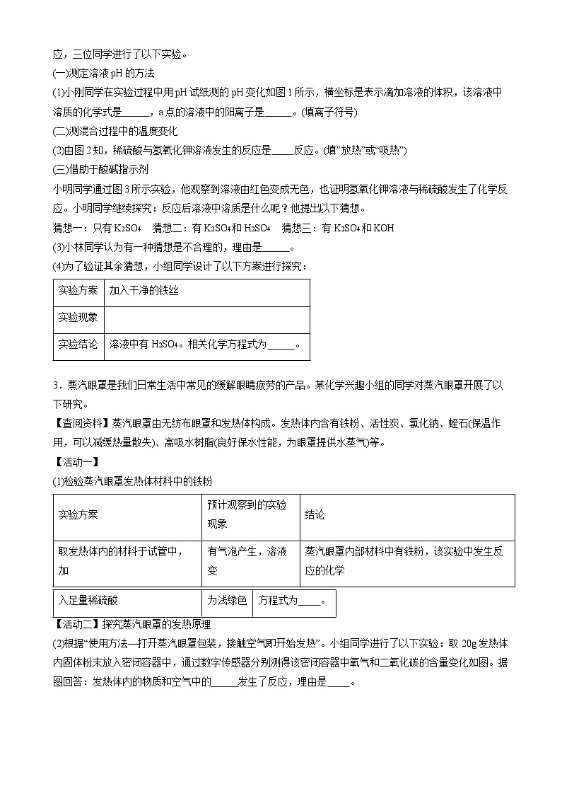2025年中考化学二轮专题训练----科学探究题第2页