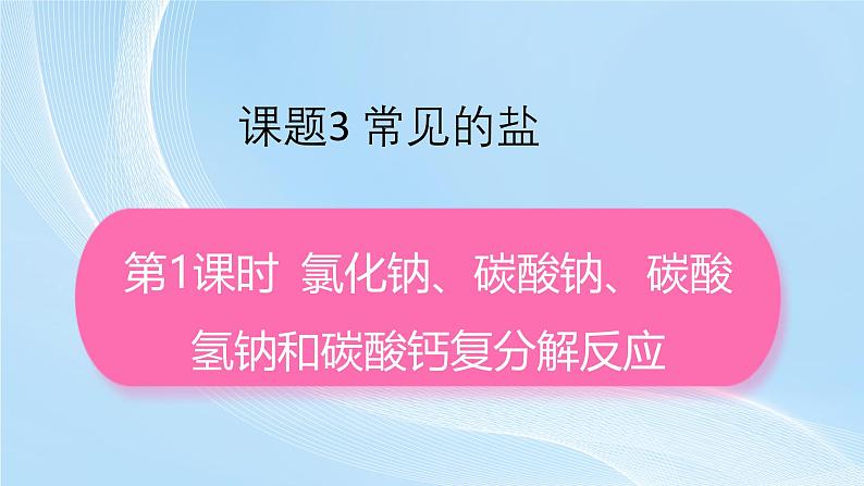 新人教版初中化学 10-3 常见的盐 课件第1页