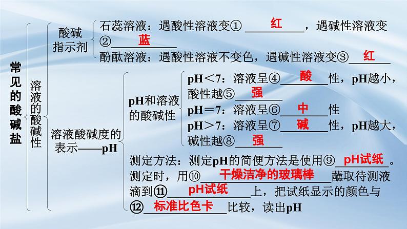 新人教版初中九年级下册化学 第十单元常见的酸碱盐复习课件第3页