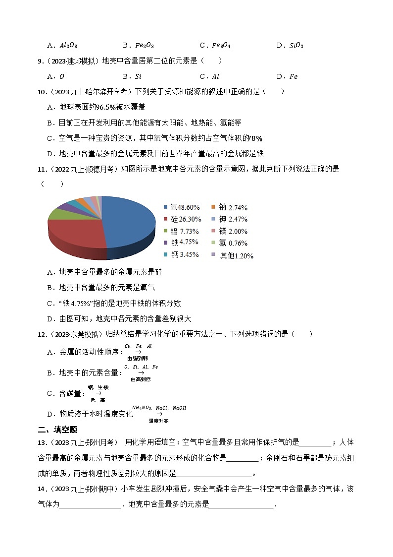 化学基础知识——地壳中元素的分布与含量(学生版)第2页