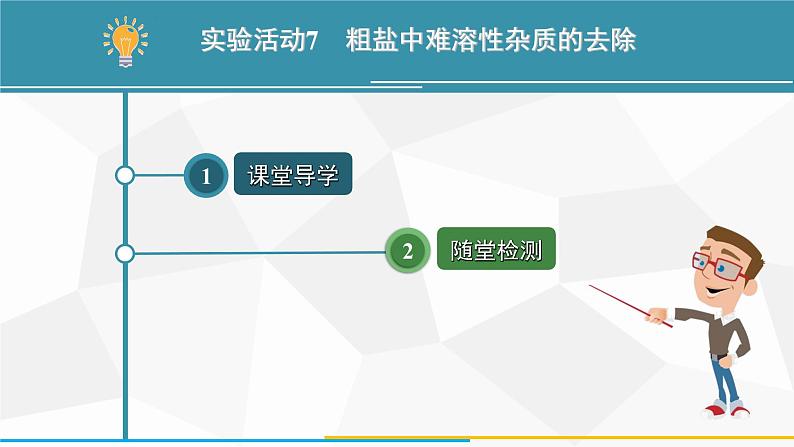 新人教版初中化学 第九单元实验活动7 粗盐中难溶性杂质的去除 课件第2页