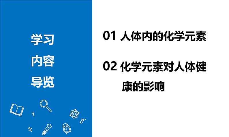 【核心素养】人教版化学九年级下册 课题1 化学与人体健康（第1课时） 同步课件第2页