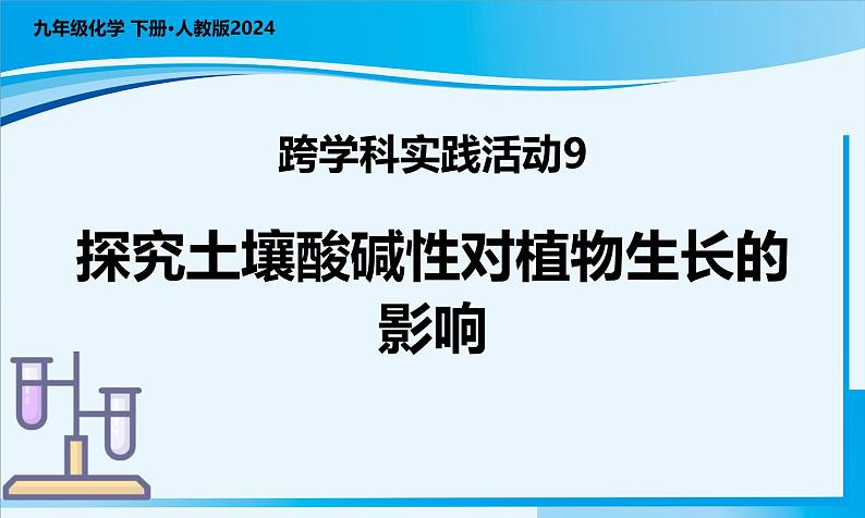 【核心素养】人教版化学九年级下册 跨学科实践活动9 探究土壤酸碱性对植物生长的影响 同步课件第1页