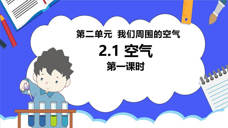 人教版初中九年级化学-第二单元-我们周围的空气2.1空气-第一课时【课件】第1页