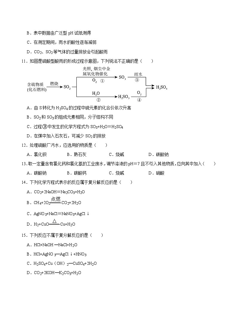 8.3 酸和碱反应（练习）第3页