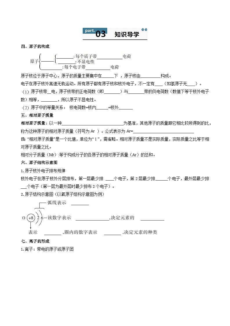 九年级初中化学上册同步讲义（新沪教版）3.1.2构成物质的微观粒子（学生版）第2页