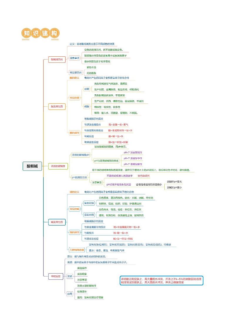 专题07 常见的酸和碱（讲义）-2024年中考化学一轮复习讲练测（全国通用）（学生版）第3页