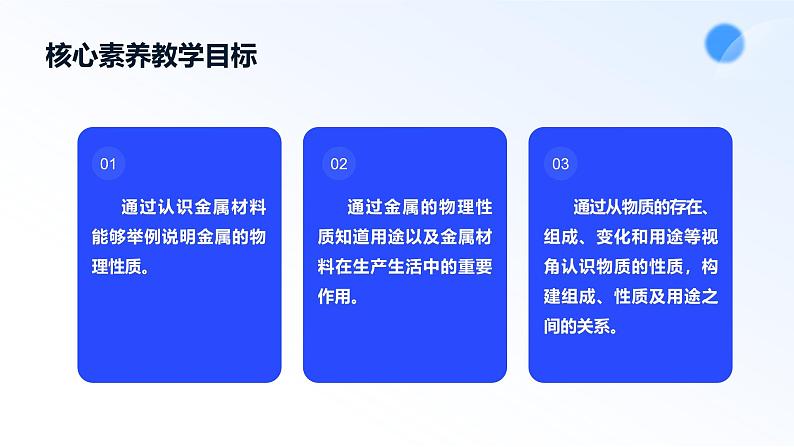 【核心素养】课题1第1课时《金属材料》课件第3页