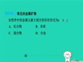 福建省2024九年級化學上冊第6章金屬資源綜合利用第1節(jié)金屬礦物及鐵的冶煉課件滬教版