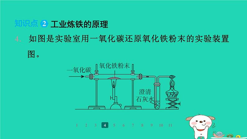 福建省2024九年级化学上册第6章金属资源综合利用第1节金属矿物及铁的冶炼课件沪教版第6页