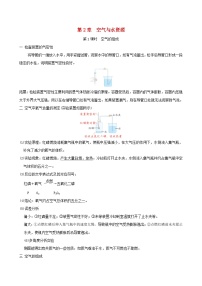 初中化学沪教版（2024）九年级上册（2024）第1节 空气的组成学案