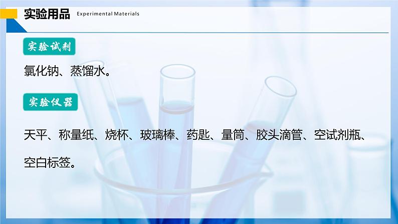 实验活动6+一定溶质质量分数的氯化钠溶液的配制（同步课件） 第3页