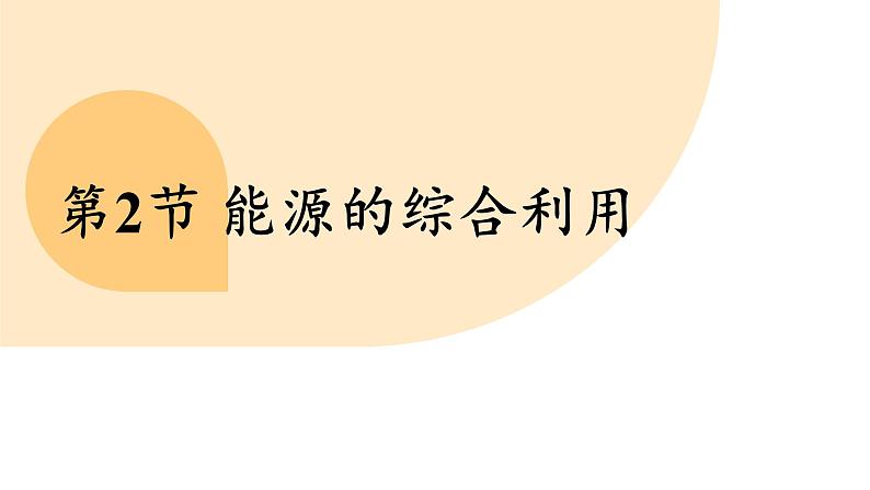 沪教版（2024）九年级化学下册 9.2 能源的综合利用（课件）第2页