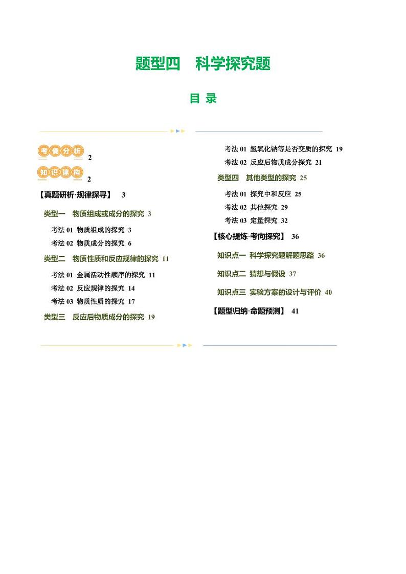 题型四 实验探究题（讲练）-2024年中考化学二轮复习讲练测（全国通用）（教师版）第1页