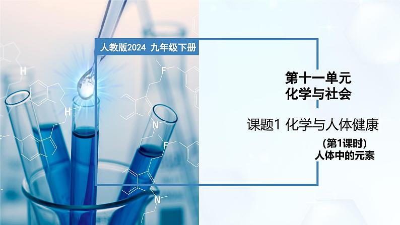 11.1 化学与人体健康（第1课时）-初中化学九年级下册同步教学课件（人教版2024）第1页