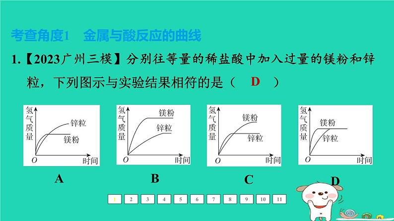 福建省2024中考化学1基础梳理篇模块一物质的性质和应用难点加强练二金属课后练本课件第2页