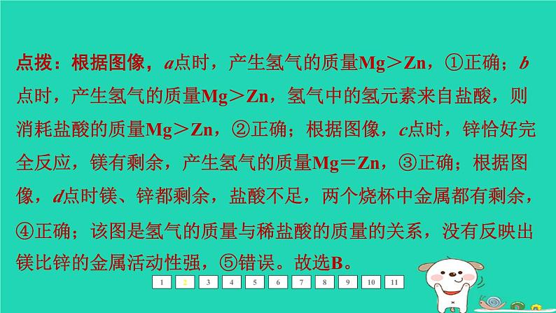 福建省2024中考化学1基础梳理篇模块一物质的性质和应用难点加强练二金属课后练本课件第5页