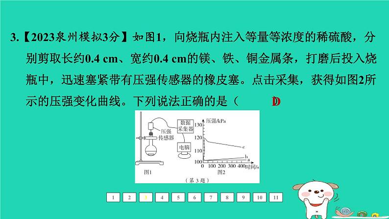 福建省2024中考化学1基础梳理篇模块一物质的性质和应用难点加强练二金属课后练本课件第6页