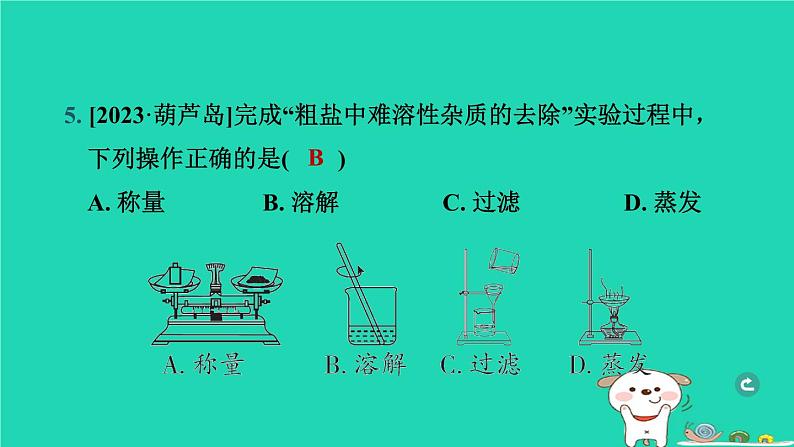 辽宁省2024中考化学第一部分身边的化学物质物质5常见的酸碱盐第3课时盐化肥课件第6页