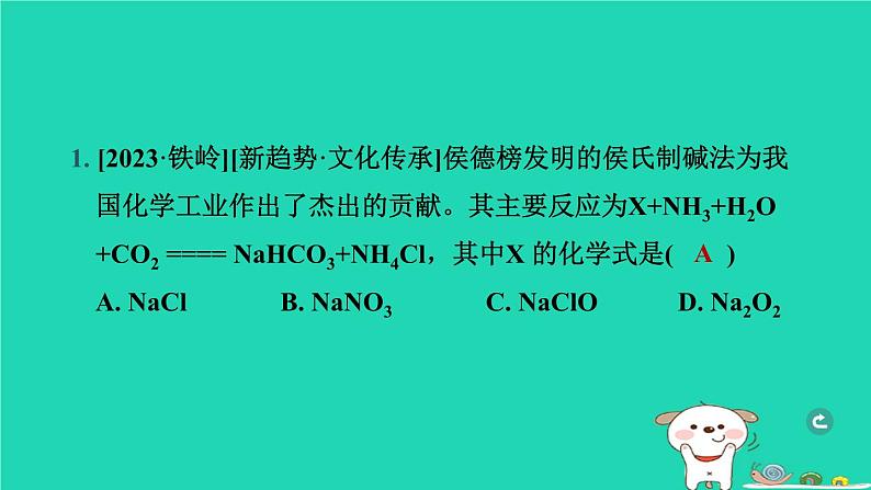 辽宁省2024中考化学第三部分物质的化学变化第2课时质量守恒定律课件第2页