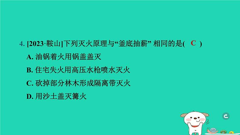 辽宁省2024中考化学第四部分化学与社会第1课时燃料及其利用课件第5页