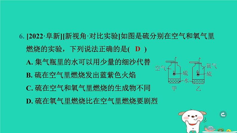 辽宁省2024中考化学第一部分身边的化学物质物质1空气氧气课件第7页