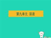 湖北省2024中考化学第九单元溶液课件