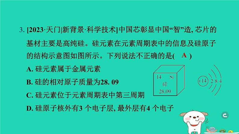 湖北省2024中考化学第三单元物质构成的奥秘课件第5页