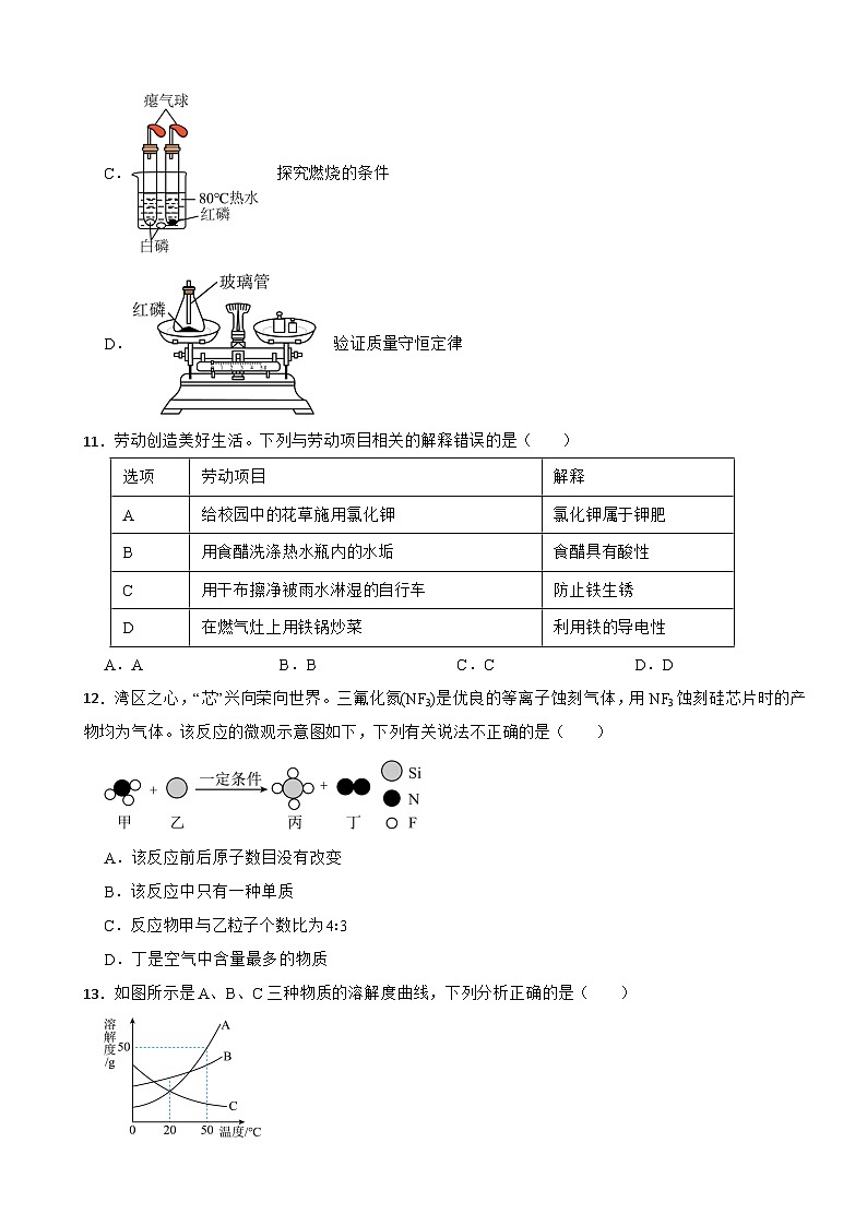 广东省珠海市金湾区2025年中考一模化学试卷附答案第3页