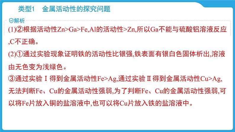 2025年中考化学题型专题复习  题型五 金属实验题课件第5页