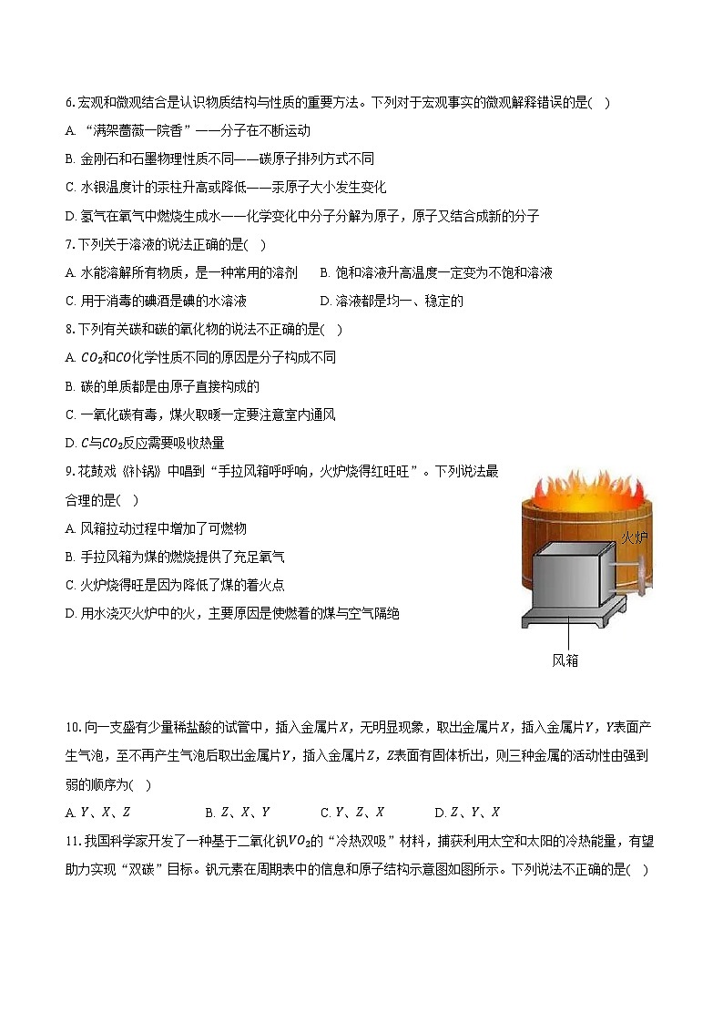 山东省临沂市多校2024-2025学年九年级（上）期末化学试卷第2页